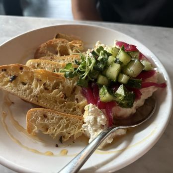 The Cottage - Honey cucumber ricotta YUM - Cocktail Bars Near Me - Bothell, Washington