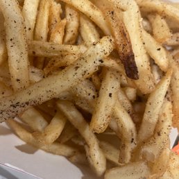 Burned fries with ash!!