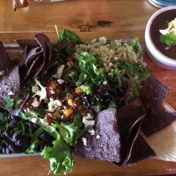 Long Nine Junction - Southwest salad and cup of black bean soup - New American Near Me - Springfield, Illinois Long Nine Junction - Southwest salad and cup of black bean soup - New American Near Me - Springfield, Illinois