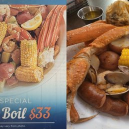 The one on the left is what is advertised you get about half.