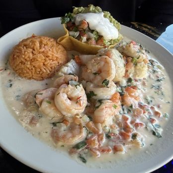 El Reposo Mexican Restaurant - Smothered Shrimp with added scallops - Seafood Near Me - Hampton, Georgia