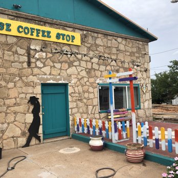 Turquoise Coffee Stop - Doggie park in the works!!  Don't miss the beautiful artwork inside painted by the sweet owners! - Cafes Near Me - Chillicothe, Texas