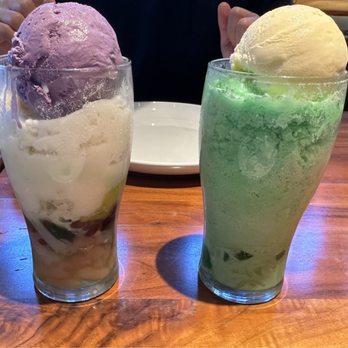 Avenida Restaurant - Milky Ice Buko Pandan and Milky Ice Halo Halo - Filipino Near Me - San Mateo, California