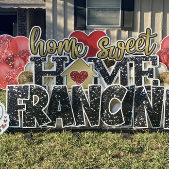 Yard Signs By Jen - Welcome Home! - Party Equipment Rentals Near Me Yard Signs By Jen - Welcome Home! - Party Equipment Rentals Near Me