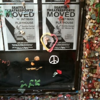 The Gum Wall - My white peace sign. - Local Flavor Near Me - Seattle, Washington The Gum Wall - My white peace sign. - Local Flavor Near Me - Seattle, Washington