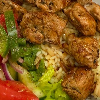 Little Greece - Chicken Souvlaki Platter also included pitta bread - Greek Near Me - Bronx, New York