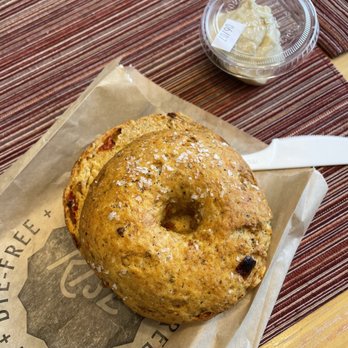 Rise Authentic Baking Co - GF pizza bagel with cashew cream cheese - Bakeries Near Me - Grand Rapids, Michigan Rise Authentic Baking Co - GF pizza bagel with cashew cream cheese - Bakeries Near Me - Grand Rapids, Michigan