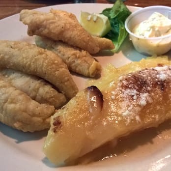 River Rat Restaurant - Lake Perch with Santa Anna potatoes - American Near Me - Harrison Township, Michigan River Rat Restaurant - Lake Perch with Santa Anna potatoes - American Near Me - Harrison Township, Michigan