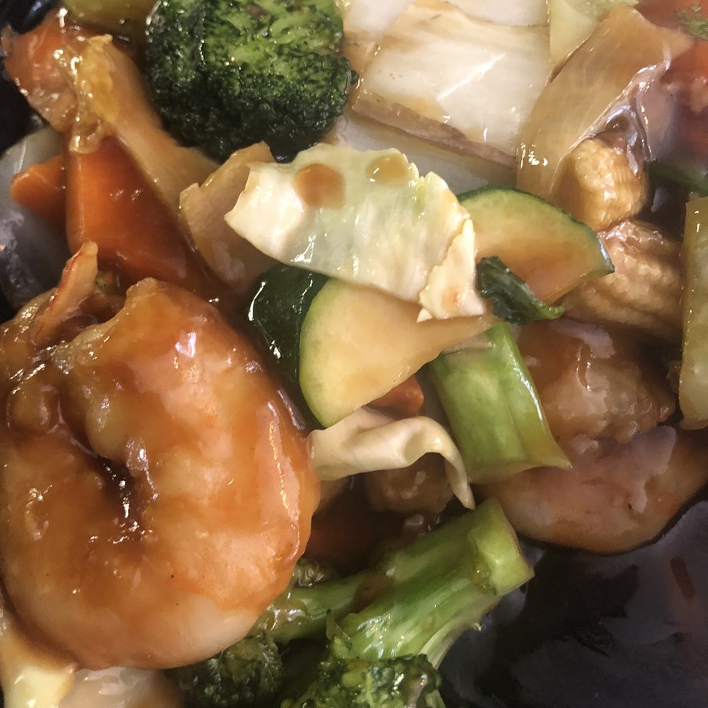 Shrimp are huge, so tasty and a very large portion! 89. Shrimp Mixed Vegetables