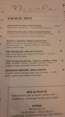 Menu photo 1 Buvette Nicole Montreal, QC