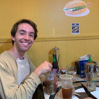 Pho Happiness - My coworker and friend Thomas enjoying his Vietnamese drip coffee and boba tea! - Vietnamese Near Me - Chapel Hill, North Carolina Pho Happiness - My coworker and friend Thomas enjoying his Vietnamese drip coffee and boba tea! - Vietnamese Near Me - Chapel Hill, North Carolina