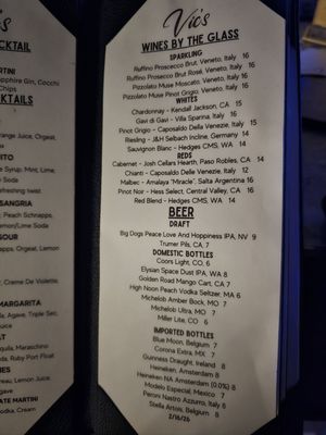 Menu photo 5 Vic’s Las Vegas, NV