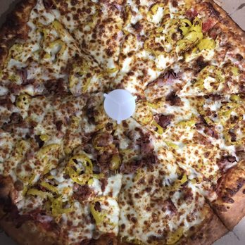 Eddie's Pizza - Meat lovers with banana peppers - Italian Near Me - Clinton, Maryland Eddie's Pizza - Meat lovers with banana peppers - Italian Near Me - Clinton, Maryland