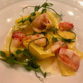 Boca - Cappellacci di Giano spring pea filling / butter poached lobster / lemon - Italian Near Me - Cincinnati, Ohio Boca - Cappellacci di Giano spring pea filling / butter poached lobster / lemon - Italian Near Me - Cincinnati, Ohio