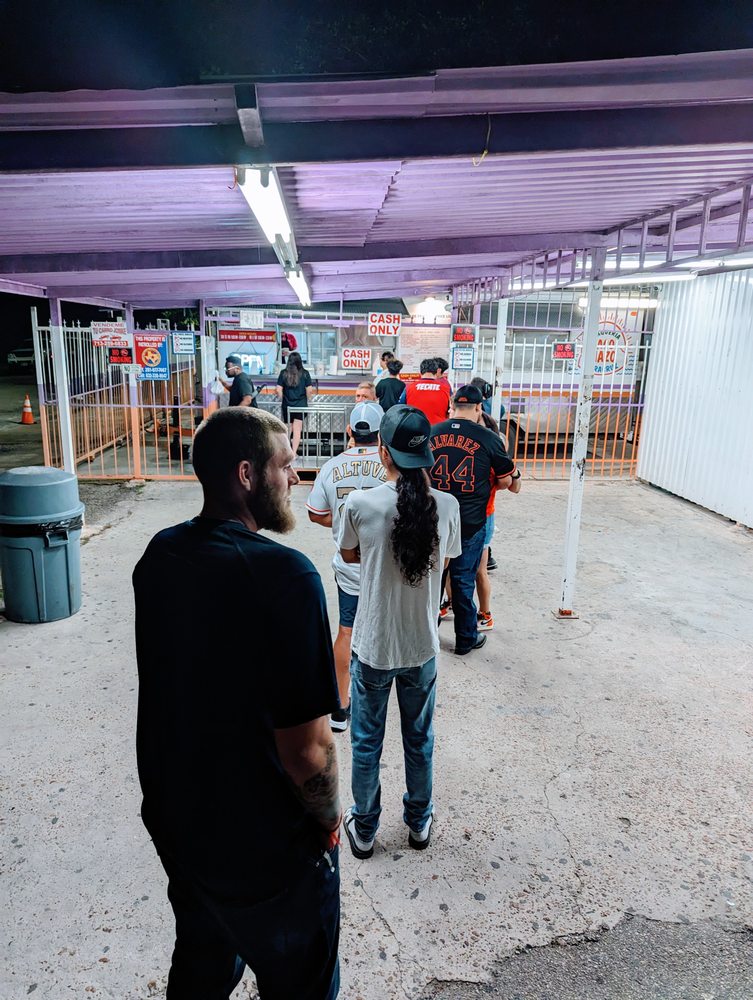 The line at night