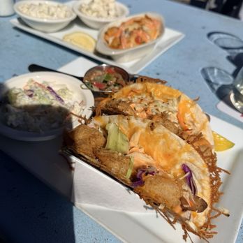 Swordfish Grill & Tiki bar - firecracker shrimp tacos and pineapple cole slaw - Seafood Near Me - Cortez, Florida Swordfish Grill & Tiki bar - firecracker shrimp tacos and pineapple cole slaw - Seafood Near Me - Cortez, Florida