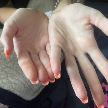 Perfect Nails & Retreat - Thick square short nails when the request was long coffin. no one wants thick nails attached to your skin? - Nail Salons Near Me - Plain City, Ohio Perfect Nails & Retreat - Thick square short nails when the request was long coffin. no one wants thick nails attached to your skin? - Nail Salons Near Me - Plain City, Ohio