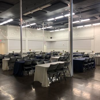 Cosmic Event Rentals - We set up your event, whether or not you're renting from us!
(We supply tables, tablecloths, and similar chairs pictured here.) - Party Equipment Rentals Near Me