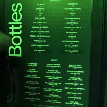 Mics Karaoke - Bottles Menu - Karaoke Near Me - Doraville, Georgia