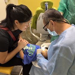 Arcadia Pediatric Dental Practice & Orthodontics - Dr. Eddie with my 2.5 year old