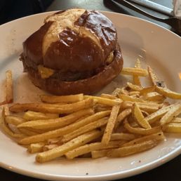 Chicken Pretzel Bun Sandwich
