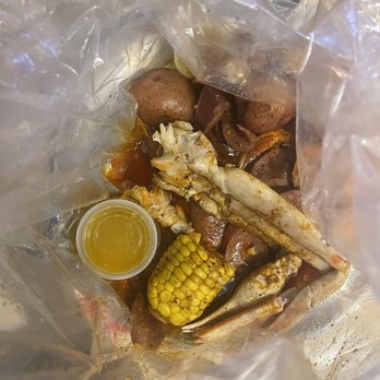 Juicy Seafood & Bar - All of what was left of my meal - Seafood Near Me - Cedar Hill, Texas Juicy Seafood & Bar - All of what was left of my meal - Seafood Near Me - Cedar Hill, Texas