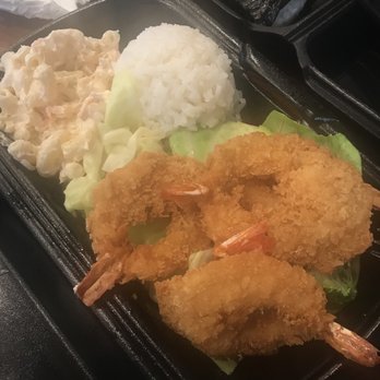 Ono Hawaiian BBQ - Shrimp mini meal - still lots of food! - Hawaiian Near Me - Menifee, California Ono Hawaiian BBQ - Shrimp mini meal - still lots of food! - Hawaiian Near Me - Menifee, California