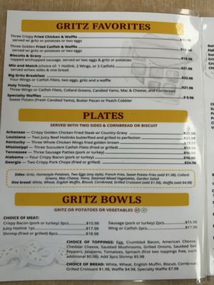 Menu photo 3 Gritz Cafe Las Vegas, NV