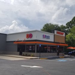 Dunkin' - Drive thru and outdoor seating.
