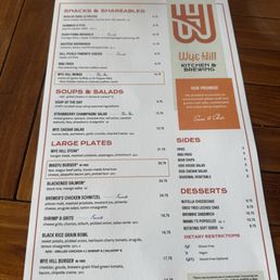 Food menu