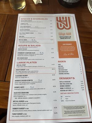 Menu photo 8 Wye Hill Kitchen & Brewing Raleigh, NC Menu photo 8 Wye Hill Kitchen & Brewing Raleigh, NC