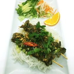 Le Pacifique - Brochettes de bœuf à la citronnelle