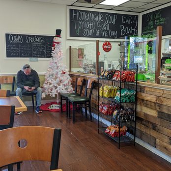 Basil Cafe & Catering - Simple ordering area, good take out business. - Salad Near Me - High Point, North Carolina