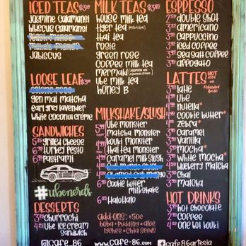 Cafe 86 - Menu 4/6/19 - Desserts Near Me - Artesia, California Cafe 86 - Menu 4/6/19 - Desserts Near Me - Artesia, California