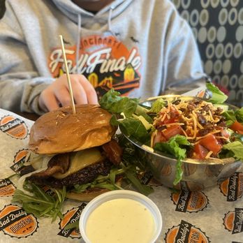 Bad Daddy's Burger Bar - Bistro Burger* and House Side Salad - Burgers Near Me - Murfreesboro, Tennessee Bad Daddy's Burger Bar - Bistro Burger* and House Side Salad - Burgers Near Me - Murfreesboro, Tennessee