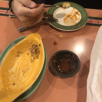 Casa Ramos - Empty queso and salsa. Sooooo addicting!! (Sorry guys, it IS THAT GOOD!) - Mexican Near Me - Red Bluff, California