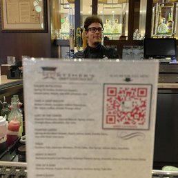 Drink menu with the incomparable Luis.