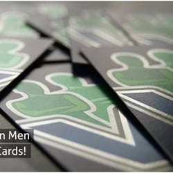 Sonic Printing - Green Men Foil Business Cards