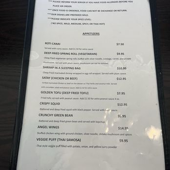 Sala Thai - Menu - Thai Near Me - Fremont, California Sala Thai - Menu - Thai Near Me - Fremont, California