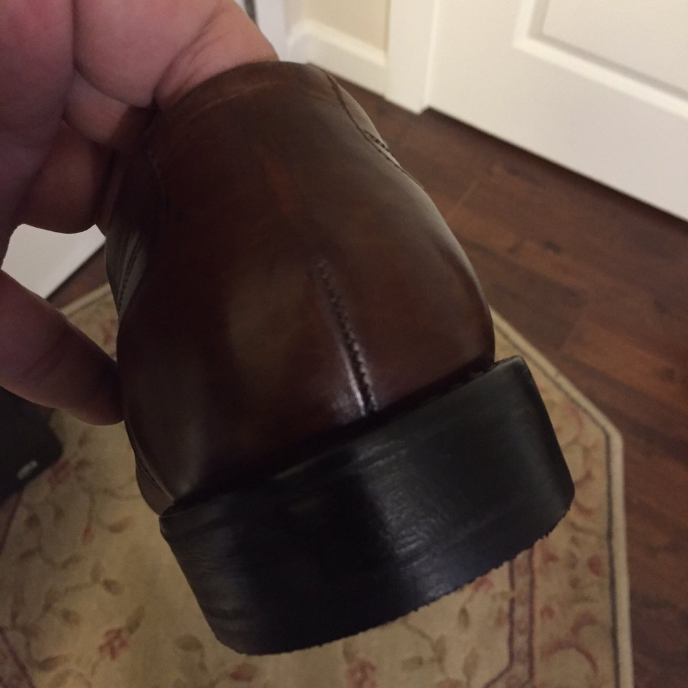 New heel... They even polished up my shoes!
