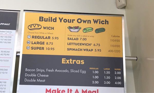 Menu photo 5 Which Wich McKinney, TX