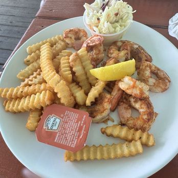 Crabby Joe's Deck & Grill - Grilled shrimp and fries - Seafood Near Me - Daytona Beach, Florida