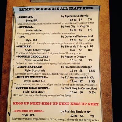 Menu photo 8 Eddie's Roadhouse Warwick, NY Menu photo 8 Eddie's Roadhouse Warwick, NY