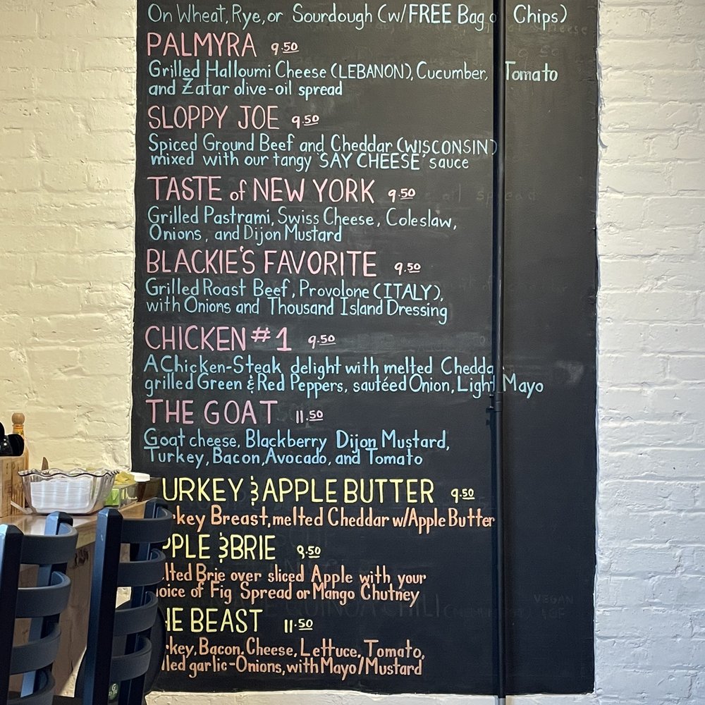 Menu: Specialty Sandwiches Menu: Specialty Sandwiches