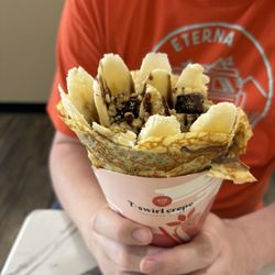 T-Swirl Crepe - 1. Banana Chocolate