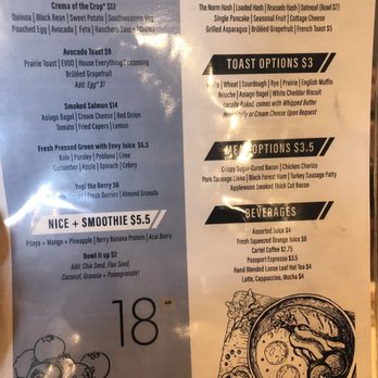 18 Degrees - Breakfast menu - American Near Me - Scottsdale, Arizona
