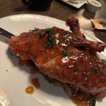 Olive B's Big Sky Bistro - Duckling with ginger glaze and squash hash - New American Near Me - Big Sky, Montana Olive B's Big Sky Bistro - Duckling with ginger glaze and squash hash - New American Near Me - Big Sky, Montana