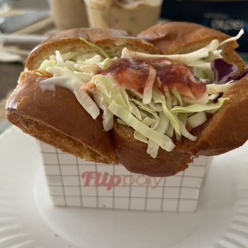 Flippoly - Korean Street Style with no cheese (cabbage, egg, ham, mayo, strawberry jam) - Sandwiches Near Me - Irvine, California