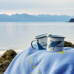 Treetop Tees - Alaska is calling! Sip from this inspiring camping mug on your next camp out, hike, or morning coffee.