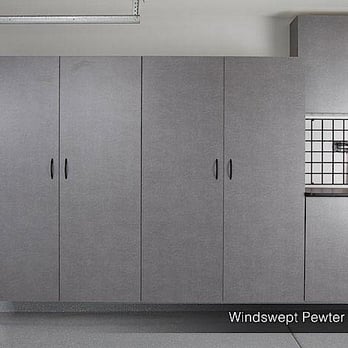 Dream Garage - Windswept Pewter Metallic Garage Cabinets - General Contractors Near Me - Edmonton, Alberta Dream Garage - Windswept Pewter Metallic Garage Cabinets - General Contractors Near Me - Edmonton, Alberta